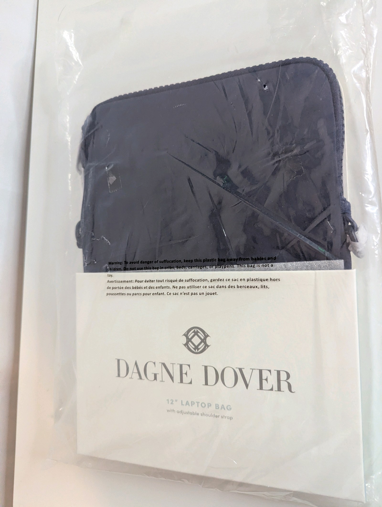 NWT Dagne Dover 12 laptop bag, Navy blue