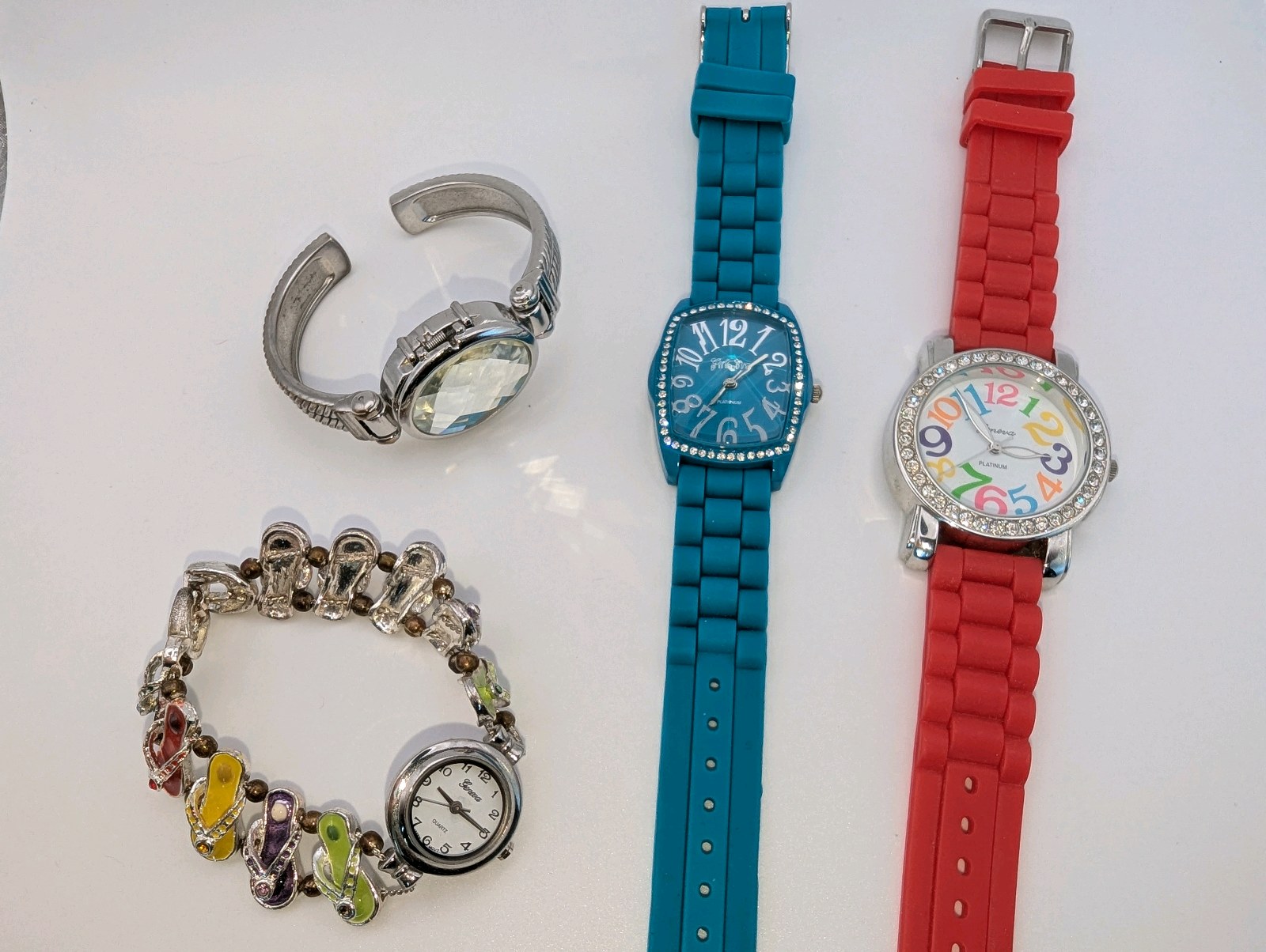 Women's Geneva Watch Lot of 4, Working|New Batteries