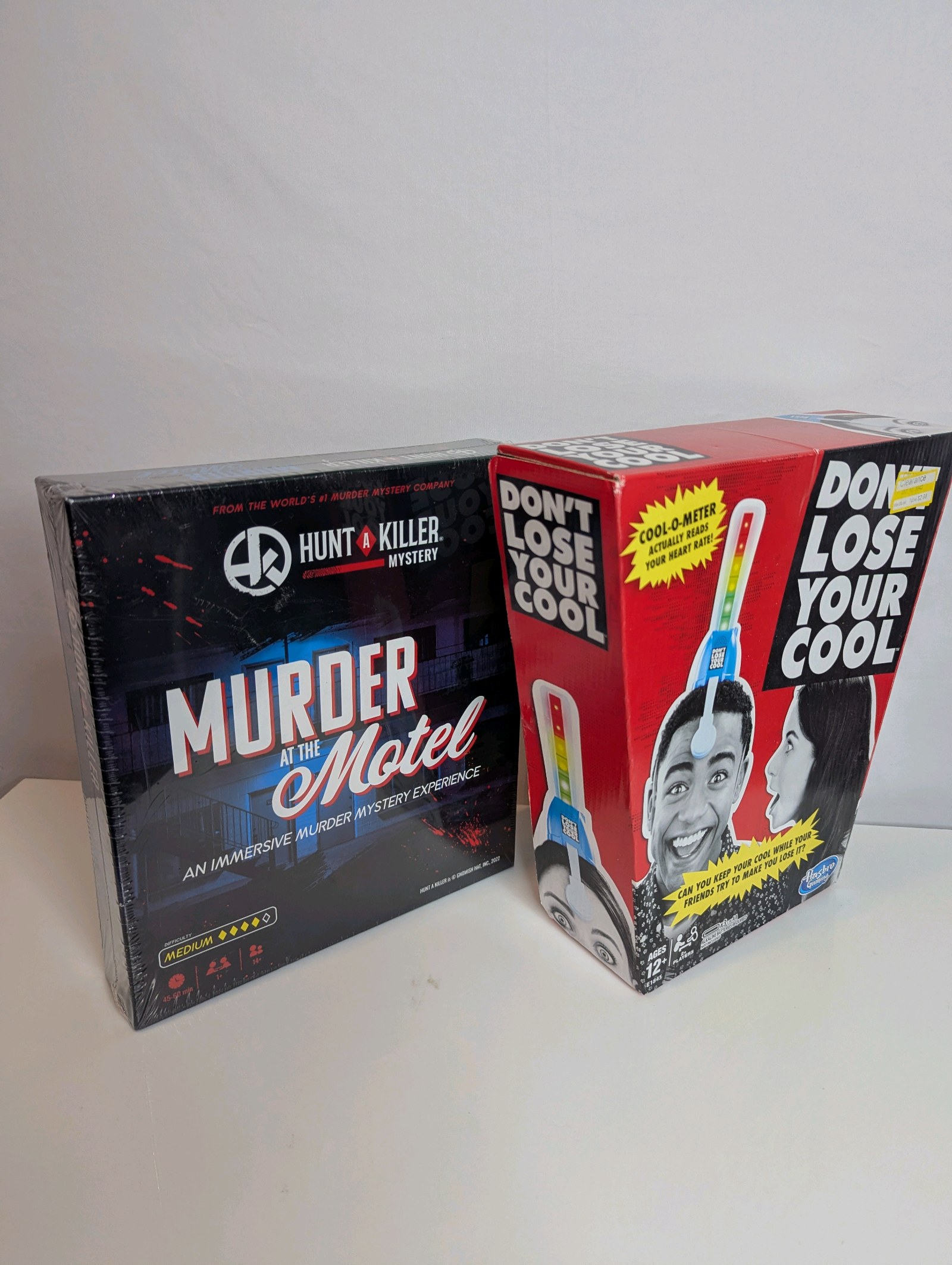 New in Box Board Party Games Murder at the Motel, Dont Lose Your Cool
