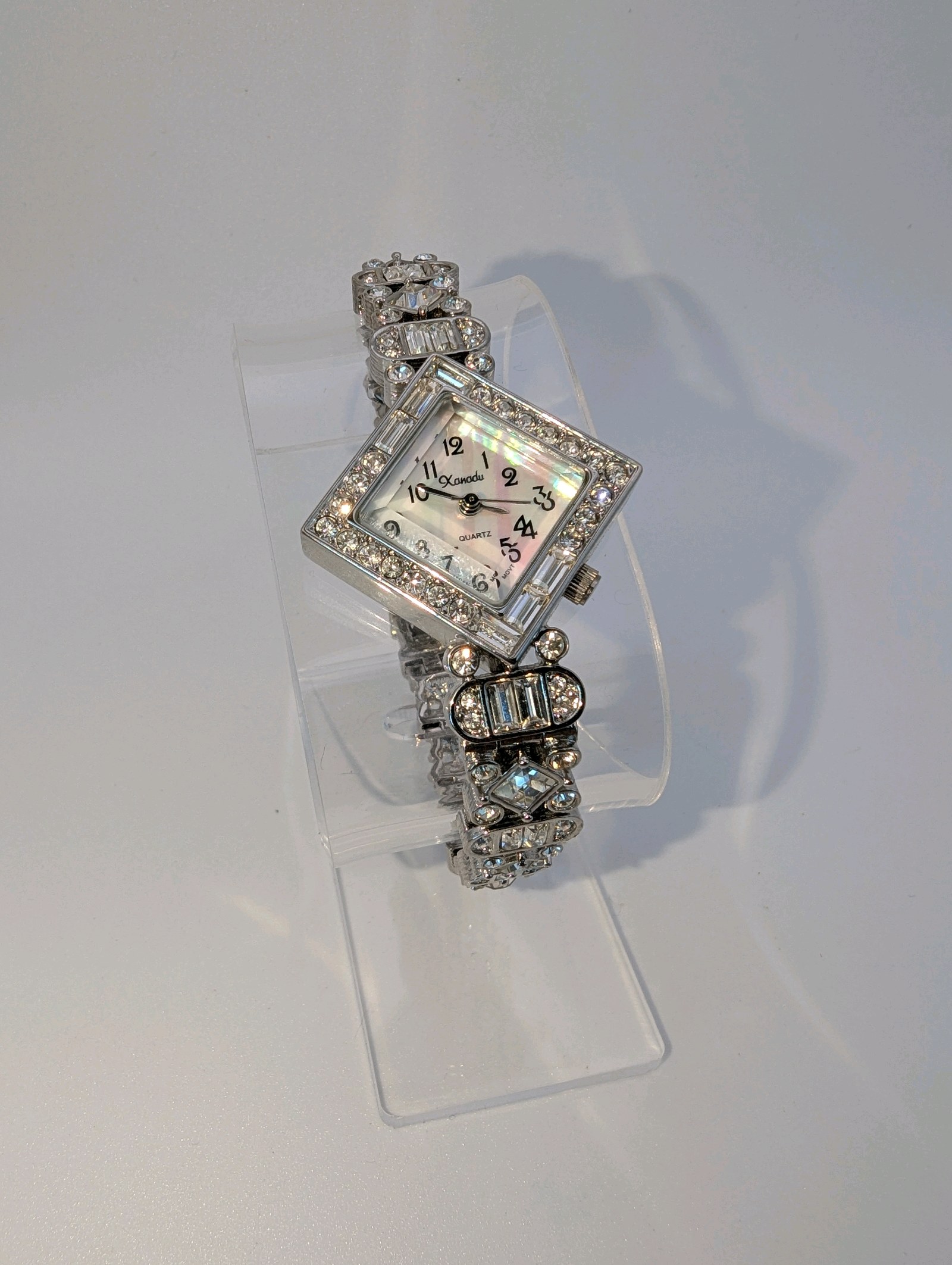 Vintage Stunning Rhinestone Xanadu Womens Watch, WorkingNew Battery