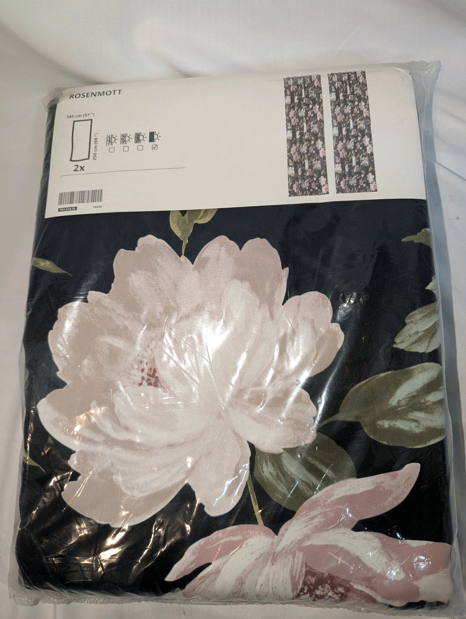 IKEA ROSENMOTT blackout curtains, 57x98 NIB