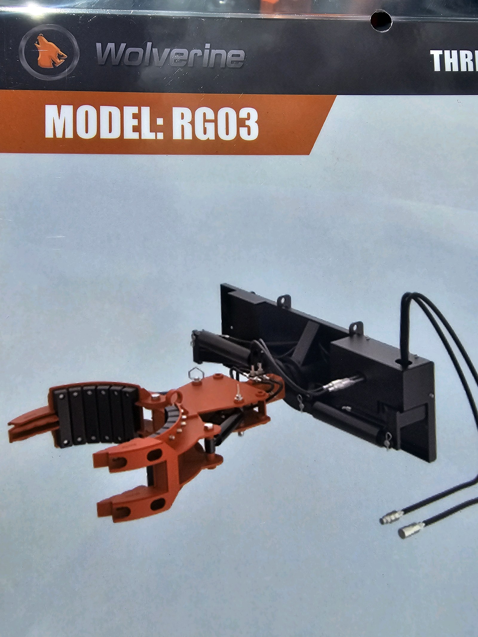 Unused 2026 WOLVERINE THREE-CLAW ROCK AND TREE TRANSPORTING MACHINE RG 03 CE