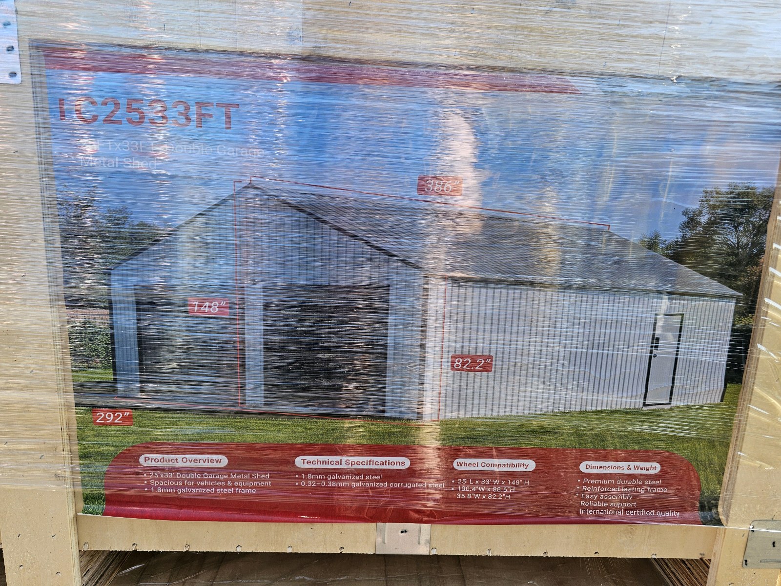 Unused 2026 SDLANCH High-End Carport SDL2533DGMS