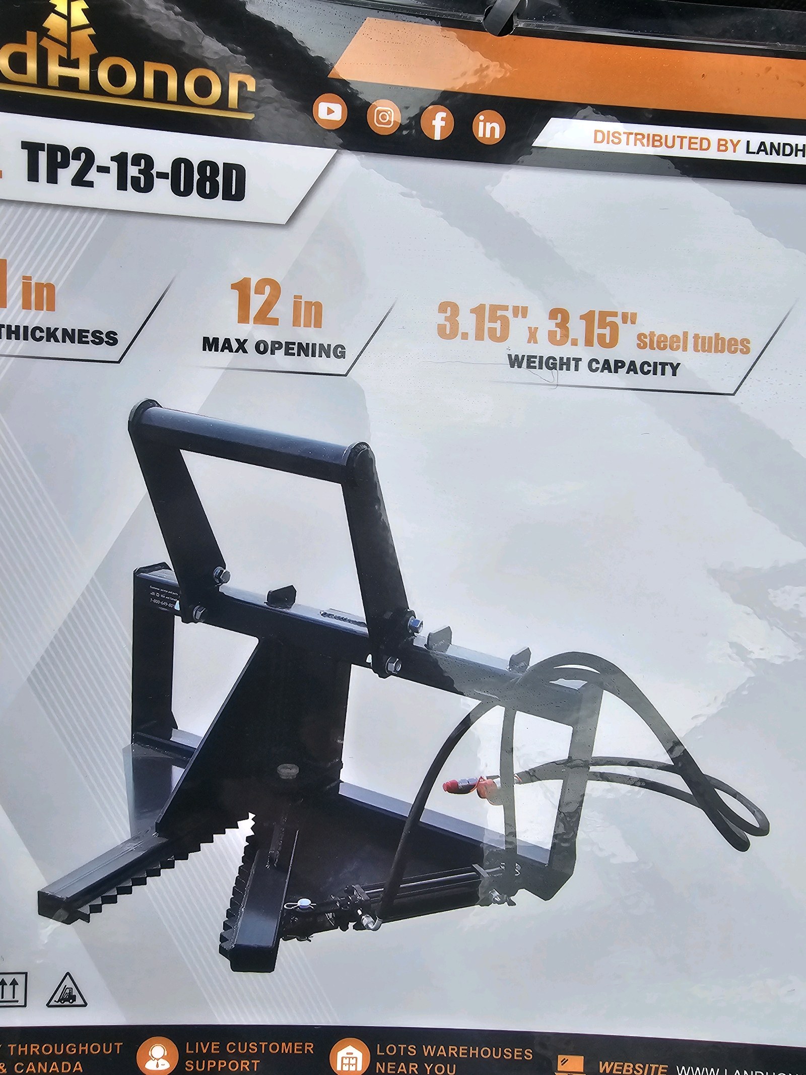 Unused 2026 LandHonor Tree Puller TP2-13-08D CE