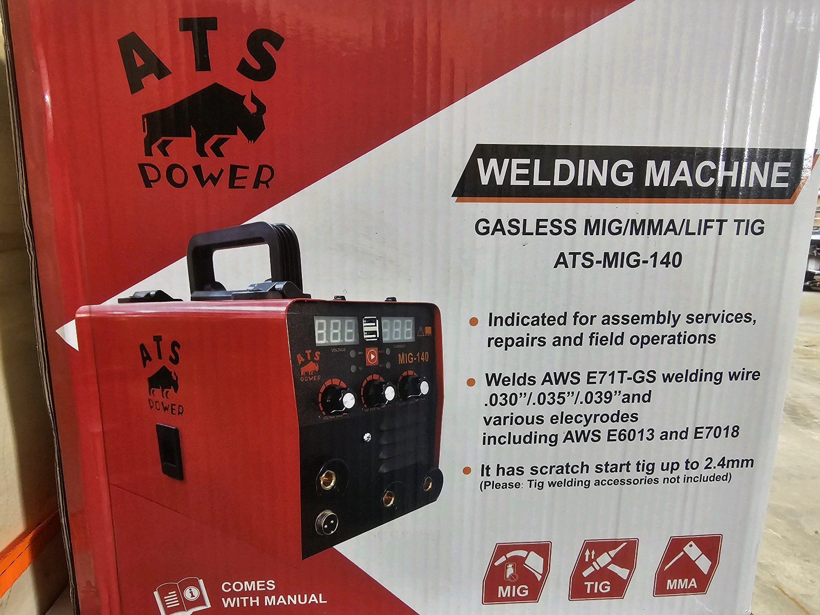Unused 2026 atspower WELDING MACHEINE ATS-MIG-140 CE