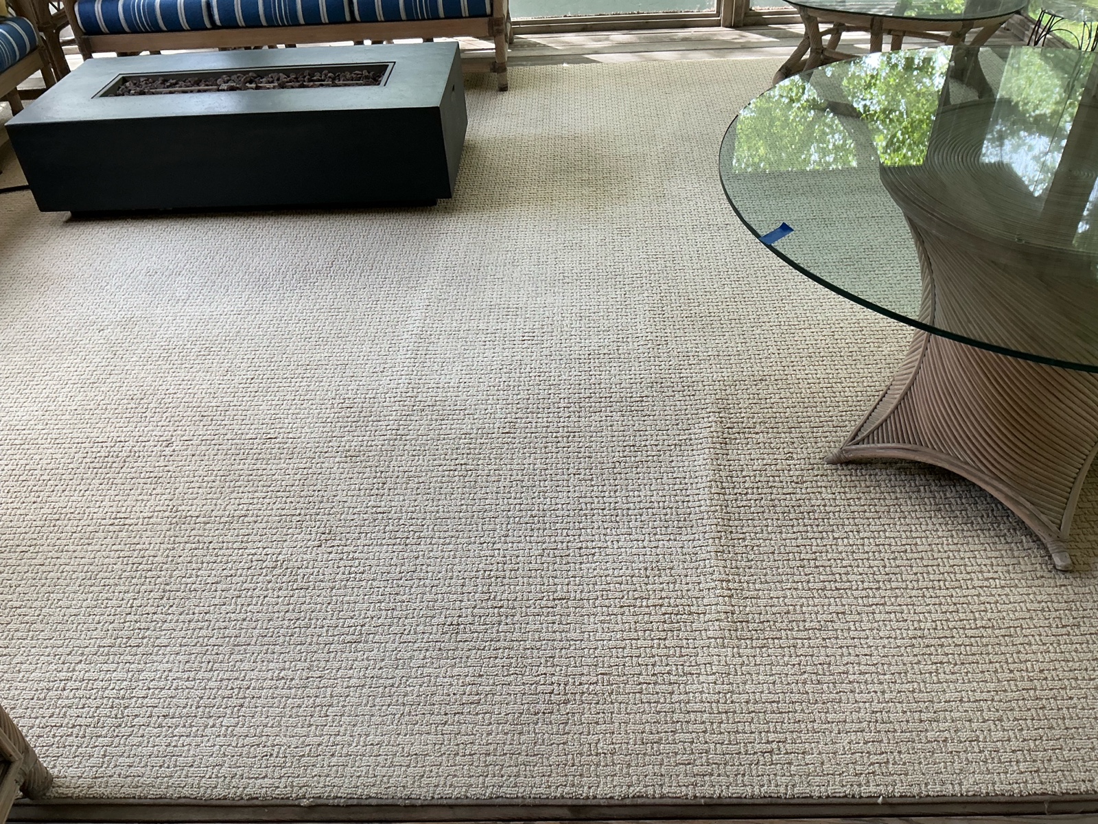 Indoor outdoor cream, beige rugarea rug synthetic&nbsp