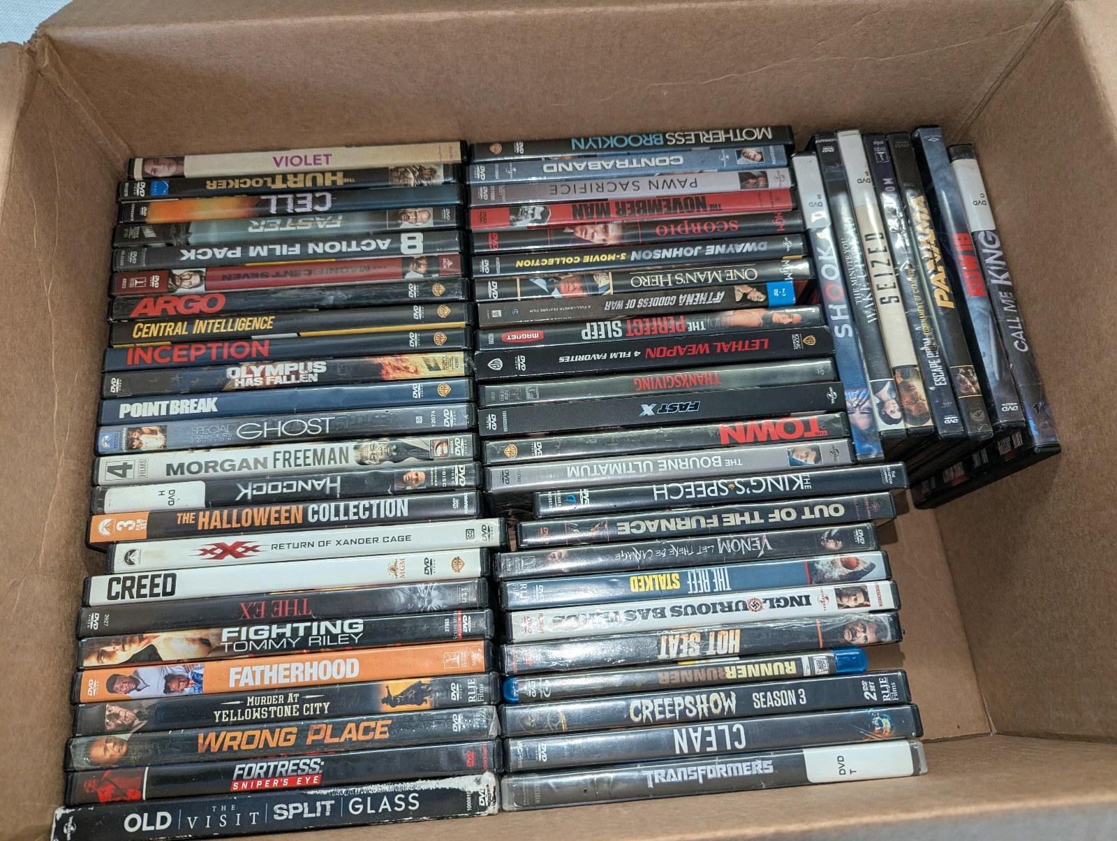 DVD Lot Action, Thriller, Horror