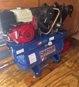 6 x 12 Cargomate trailer 4-cylinder air compressor