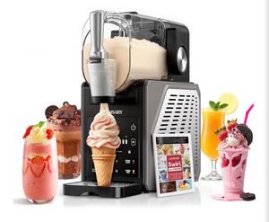 Slushie Machine & Ice Cream Maker, 85oz Larger Slushie Machine for Home, LED Display | 6 Preset Programs | Auto-Clean, Perfect for Margaritas, Frappes, Milkshakes & Smoothies, No Ice Needed