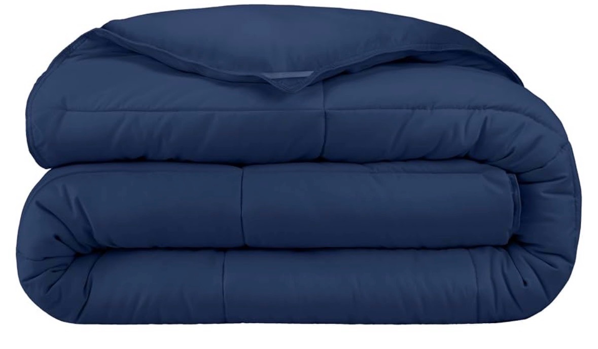 Bare Home Duvet Insert Comforter - KingCalifornia King - Goose Down Alternative - Ultra-Soft - Premium 1800 Series - All Season Warmth - Bedding Comforter (KingCal King, Dark Blue