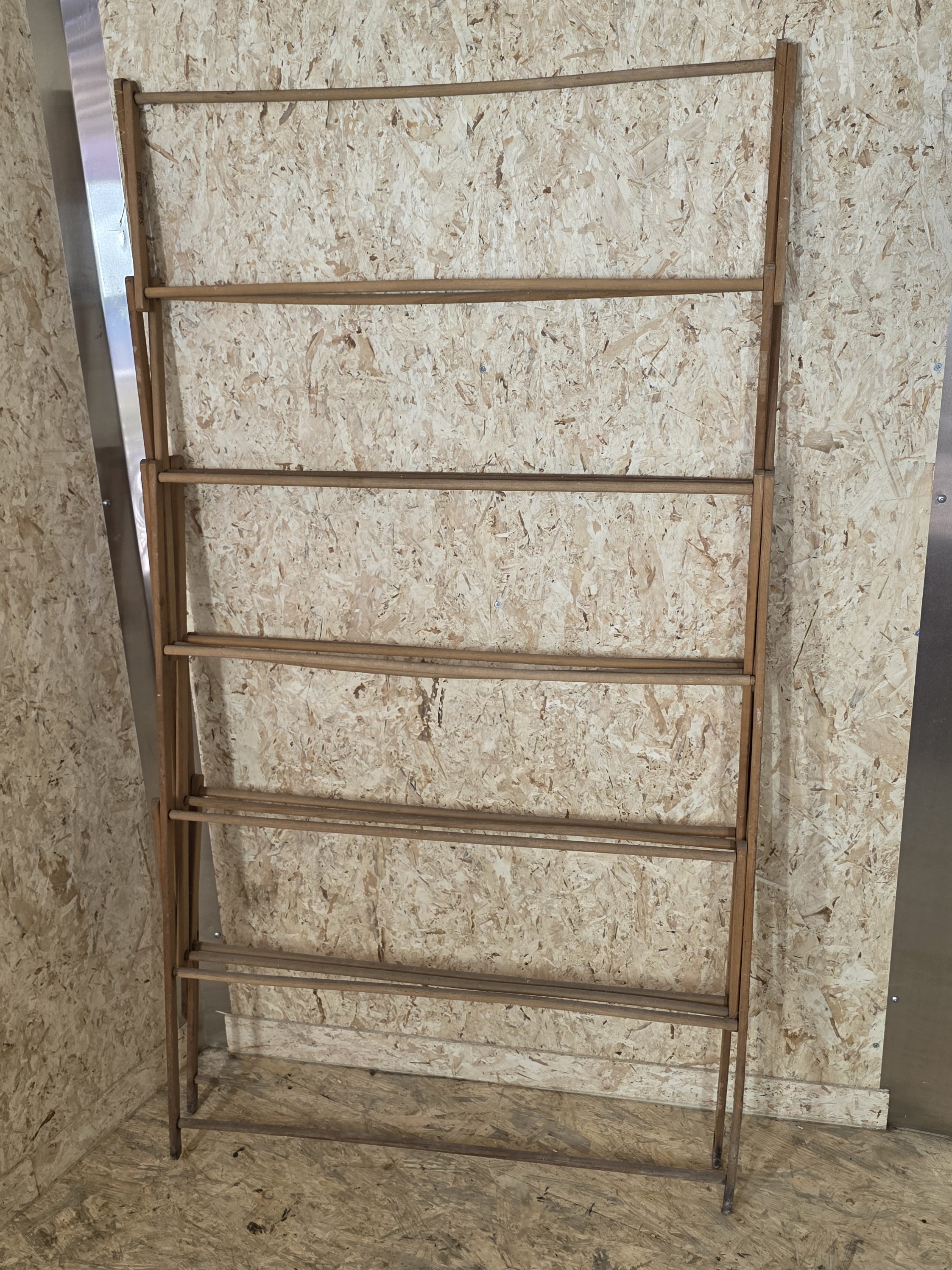 Vintage Wooden Folding DryingDisplay Rack