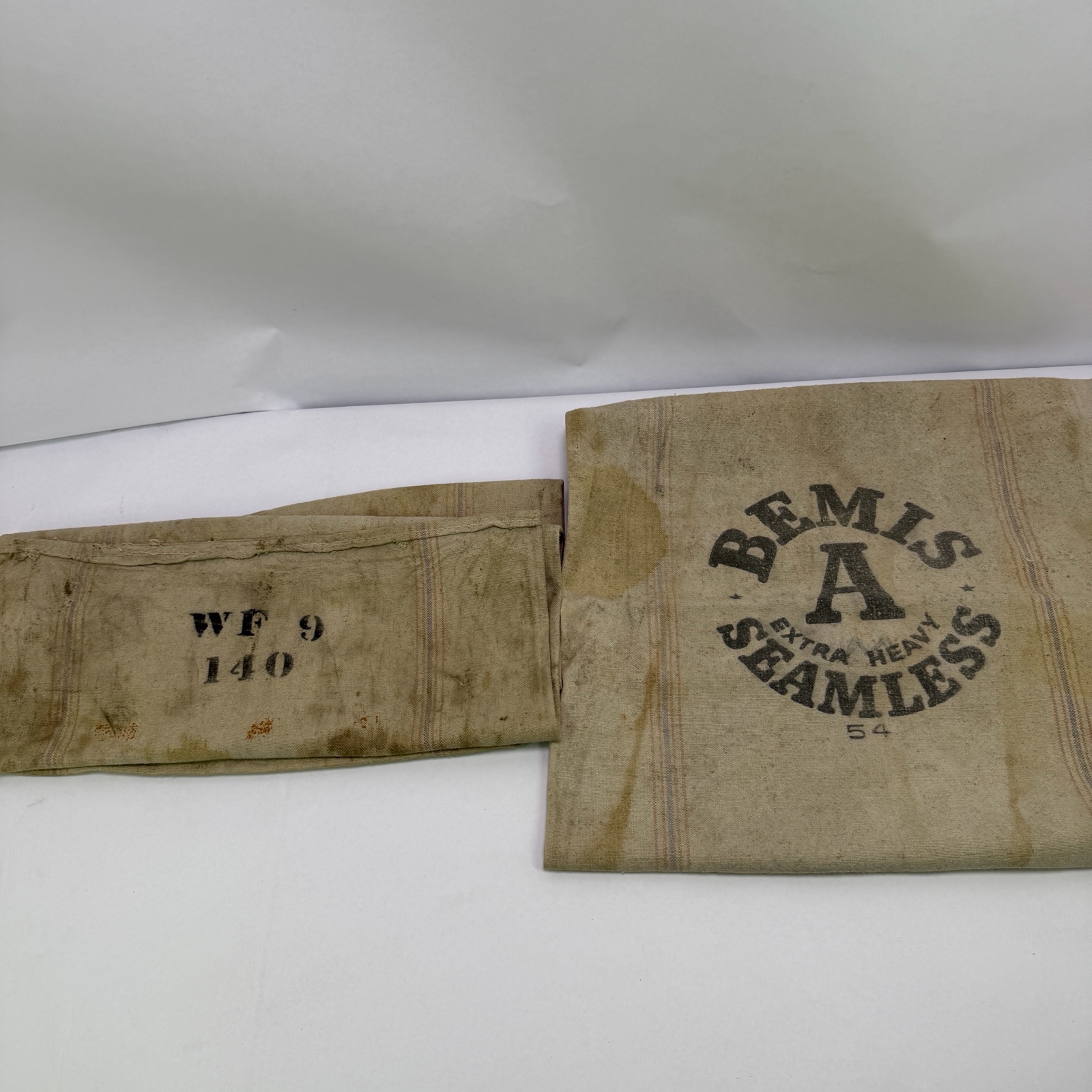 Vintage Bemis A Seamless Extra Heavy Cloth Sack 54