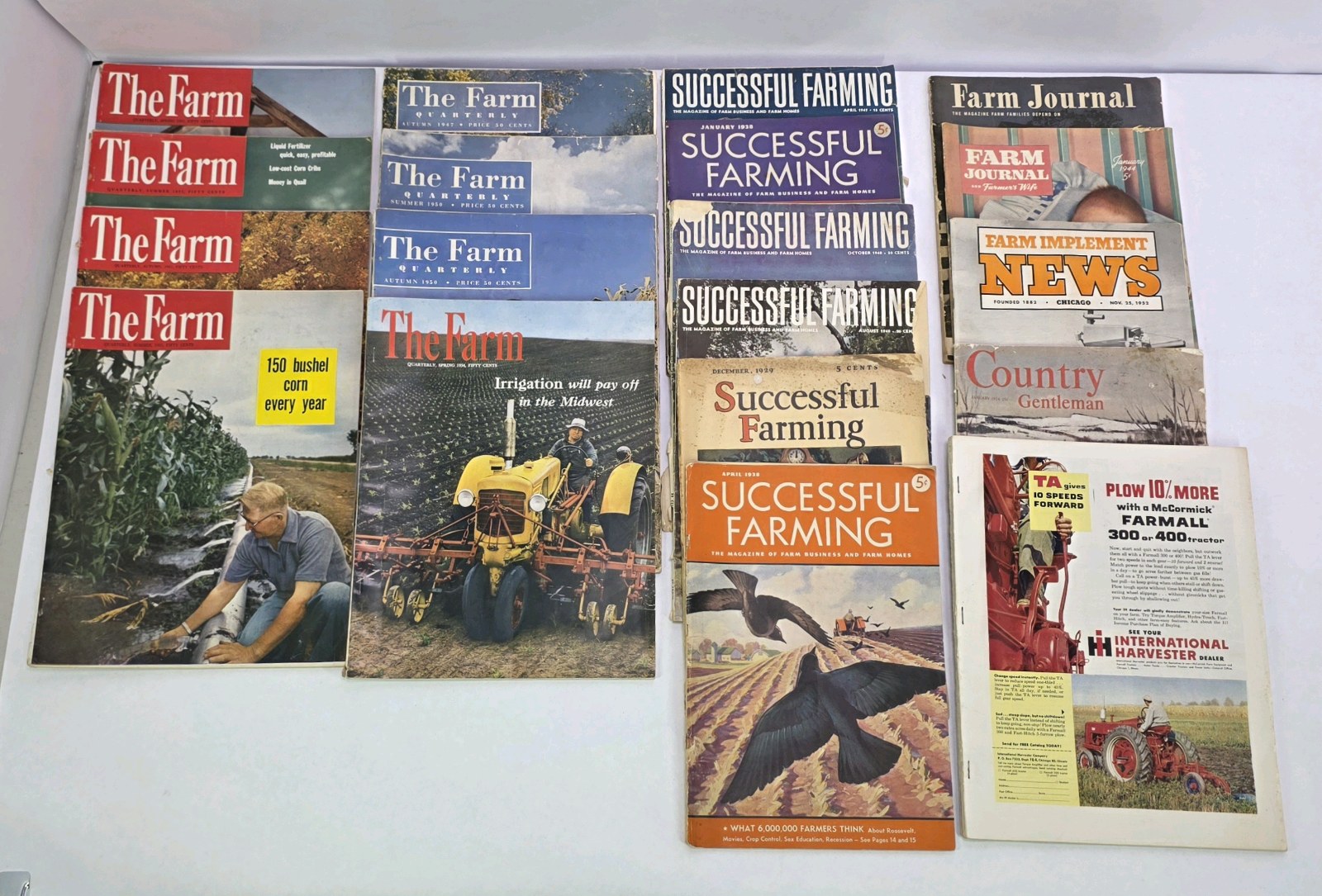 Lot of Vintage Farming Magazines The Farm Successful Farming Farm Journal Country
