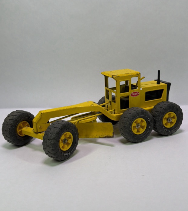 Vintage Tonka Yellow Road Grader Construction Toy