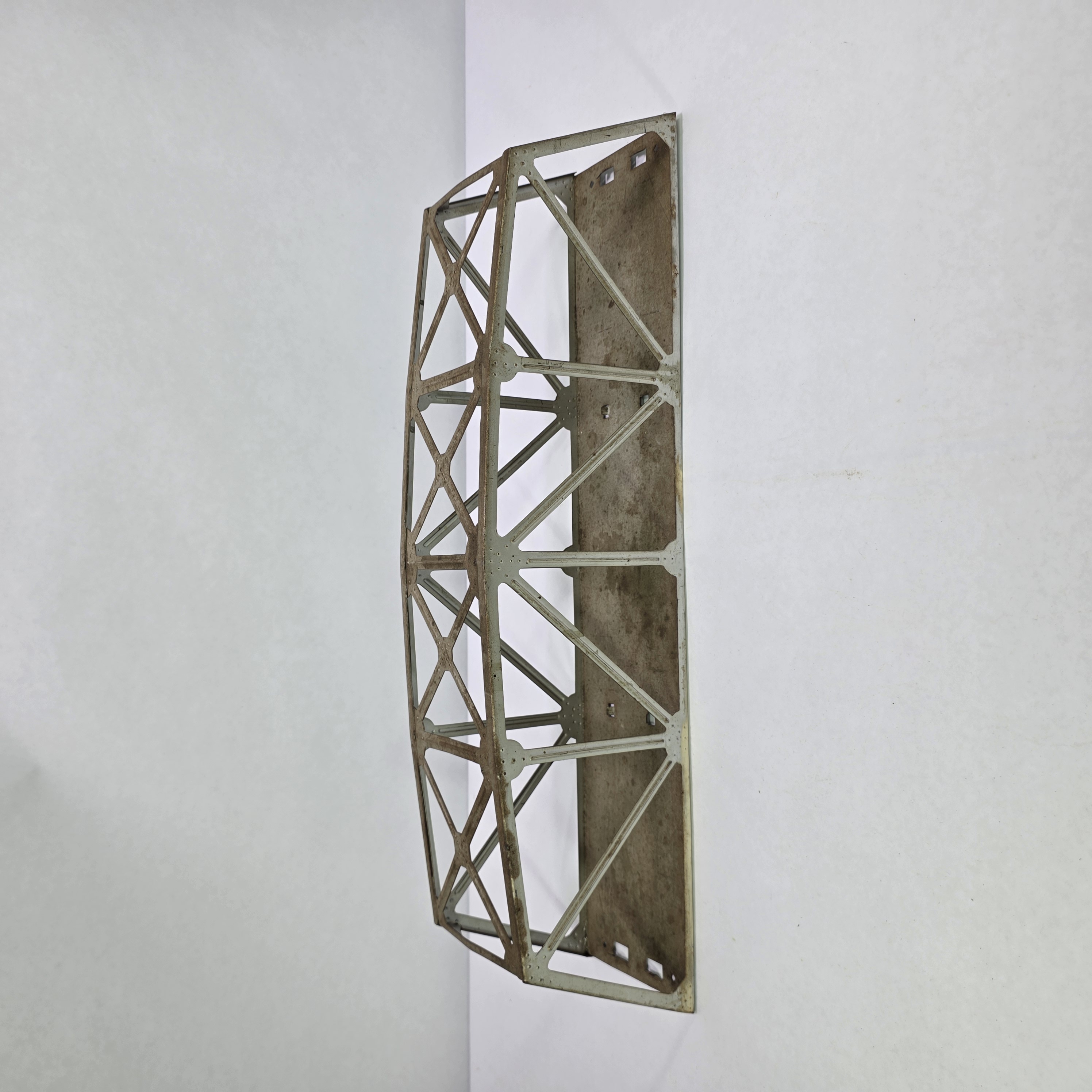 Vintage Metal Model Train Truss Bridge Section