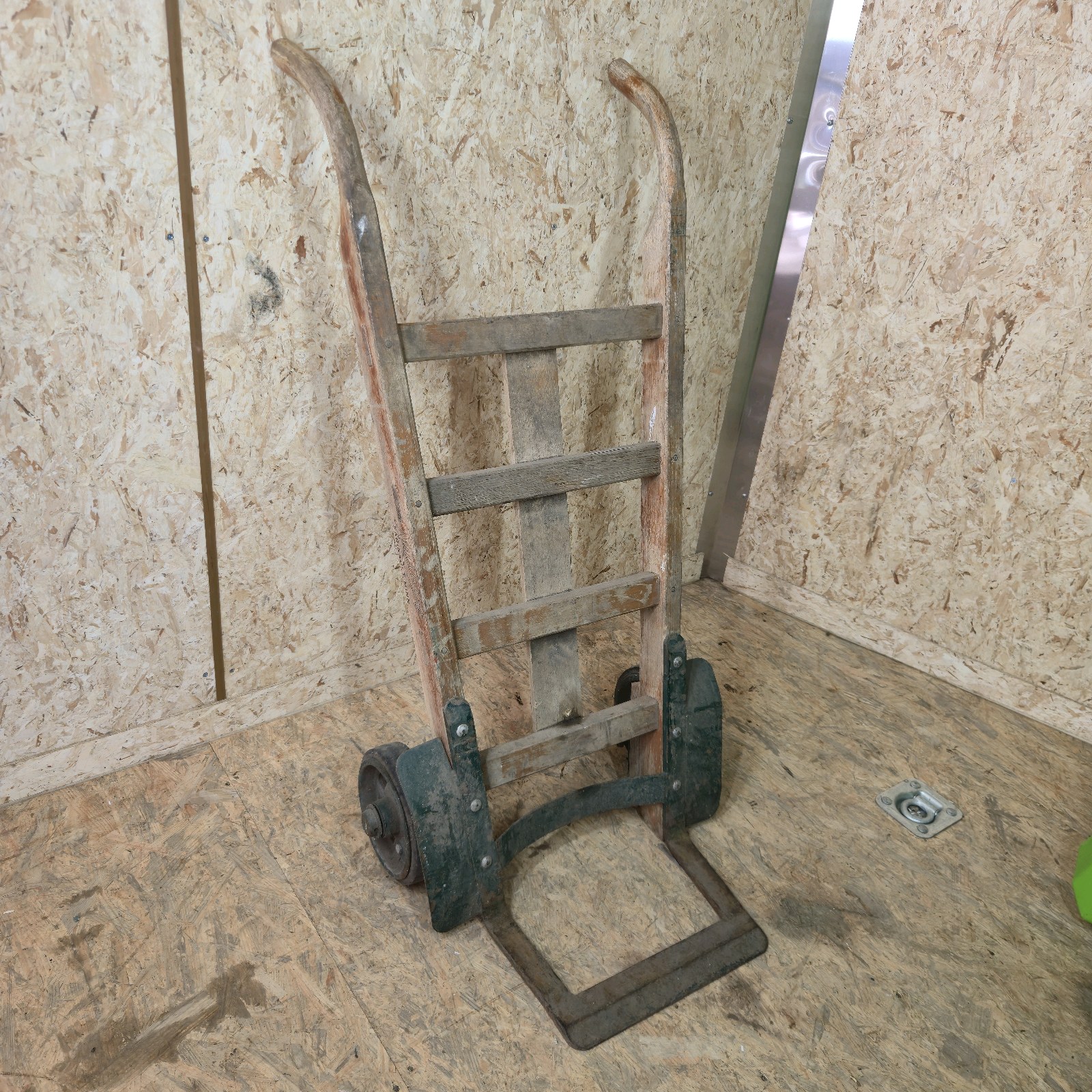 Vintage Wooden Two-Wheel Hand Truck Dolly