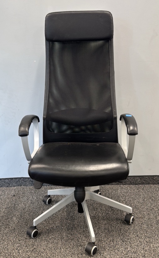 tall black office chair
