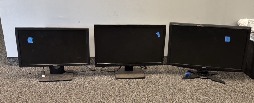 assorted computer monitors