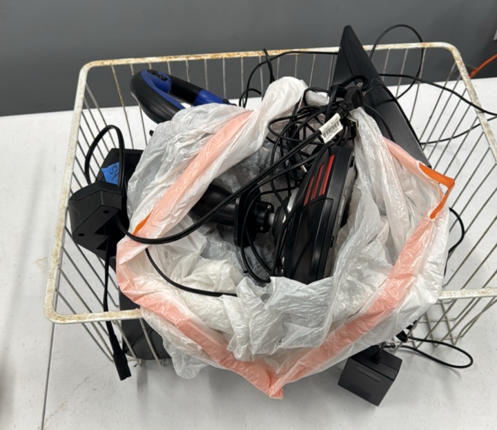 assorted gaming accessories