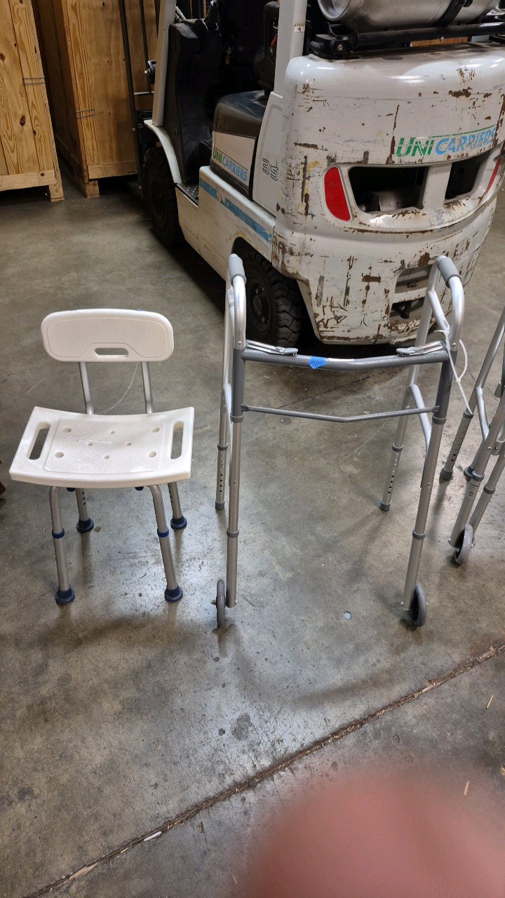 shower chair and walker