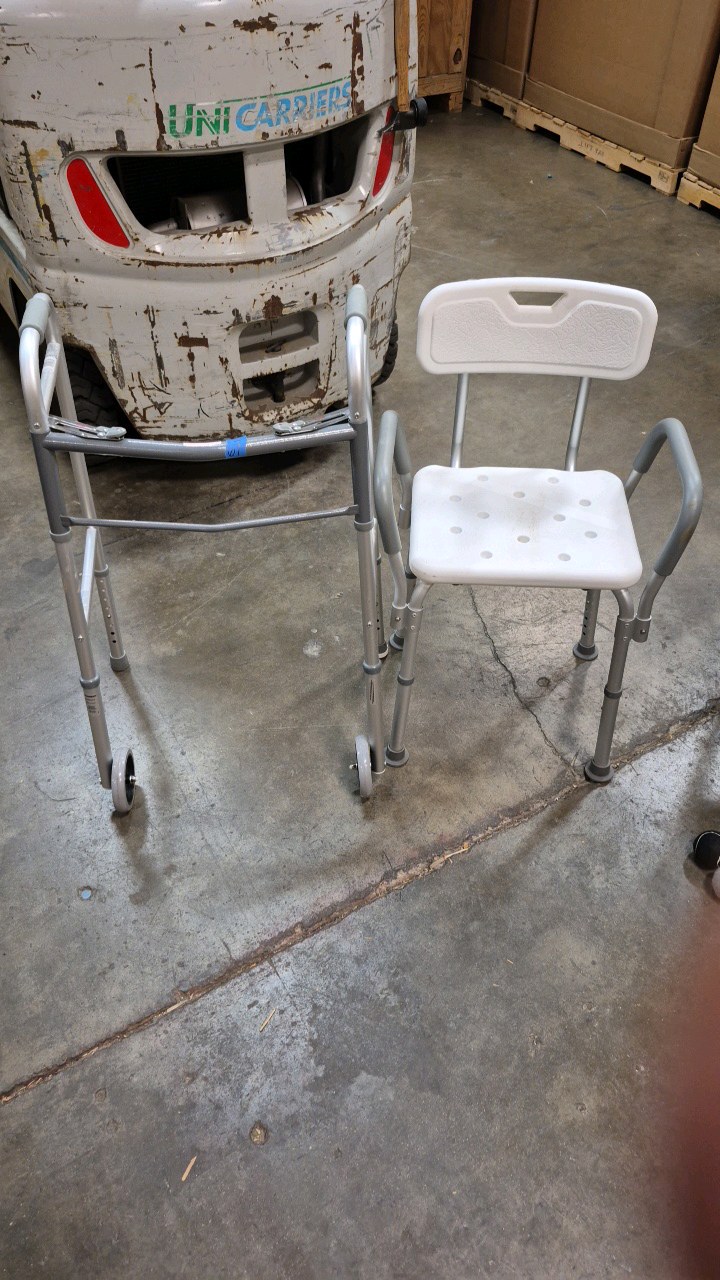 shower chair and walker