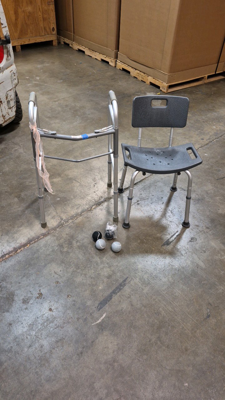 shower chair and walker