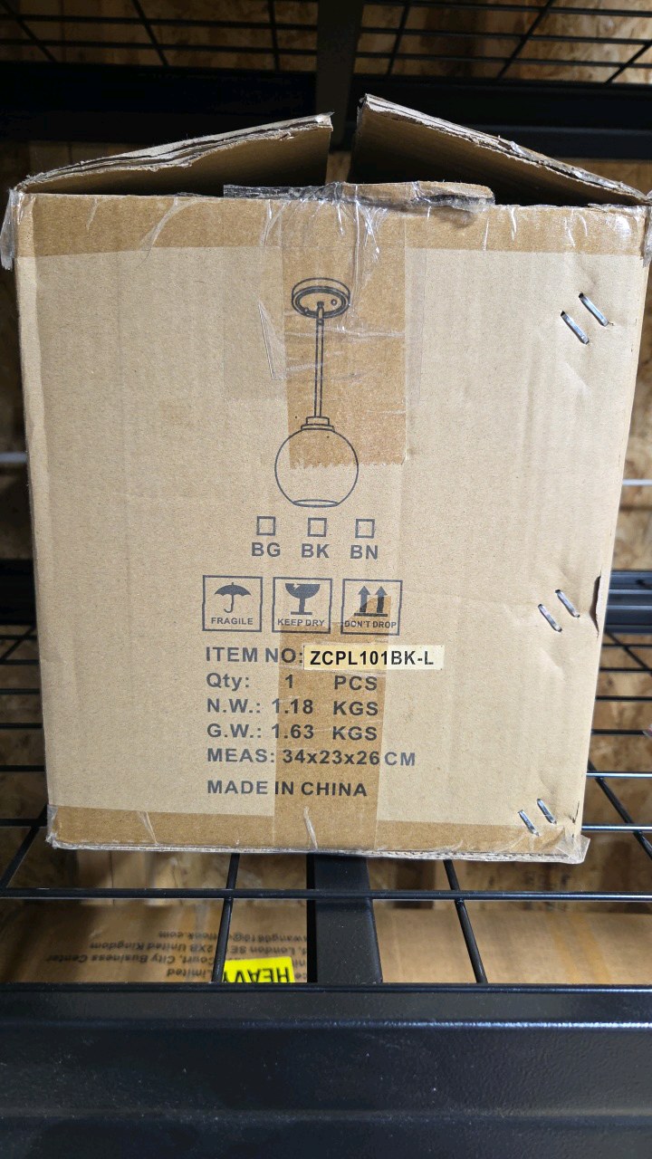 8 Inch Black Foyer Light