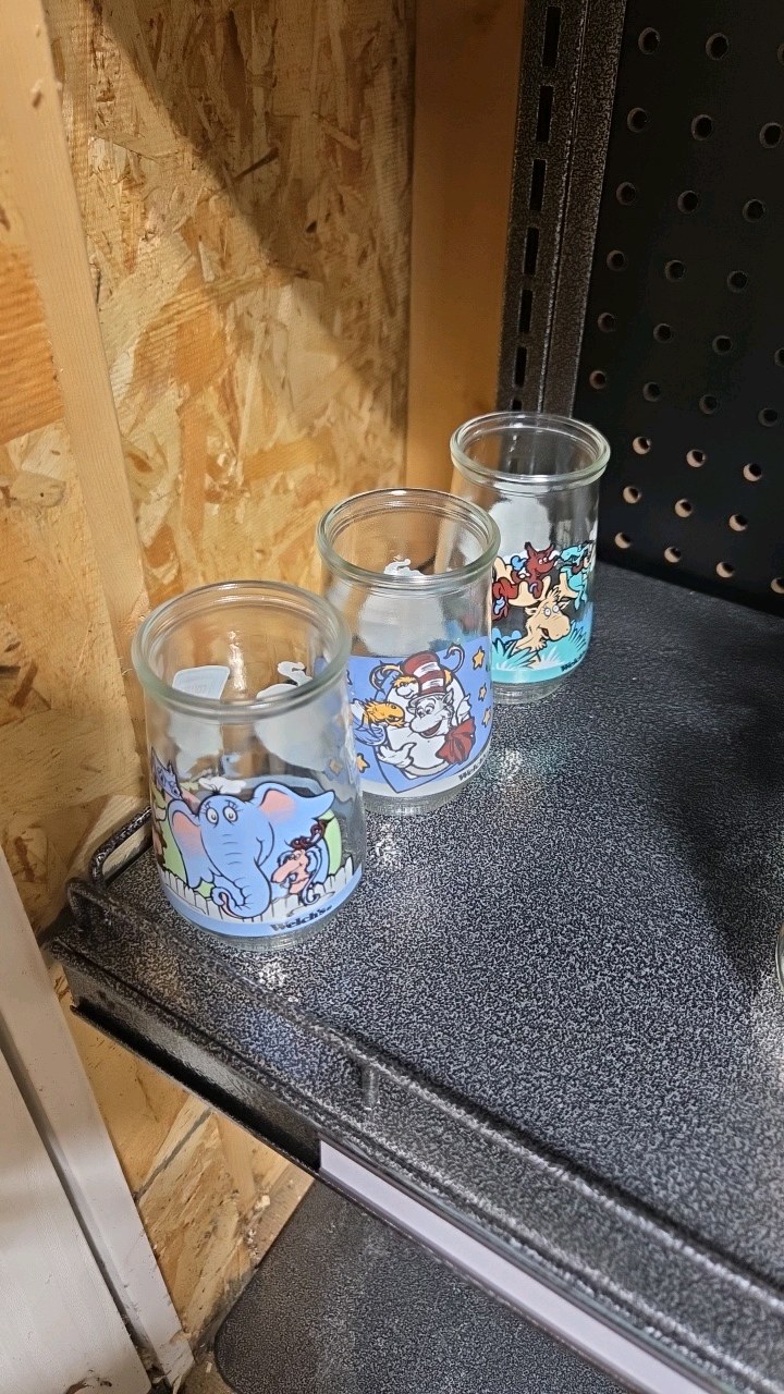 Set of 3 Dr. Seuss Vintage Glasses
