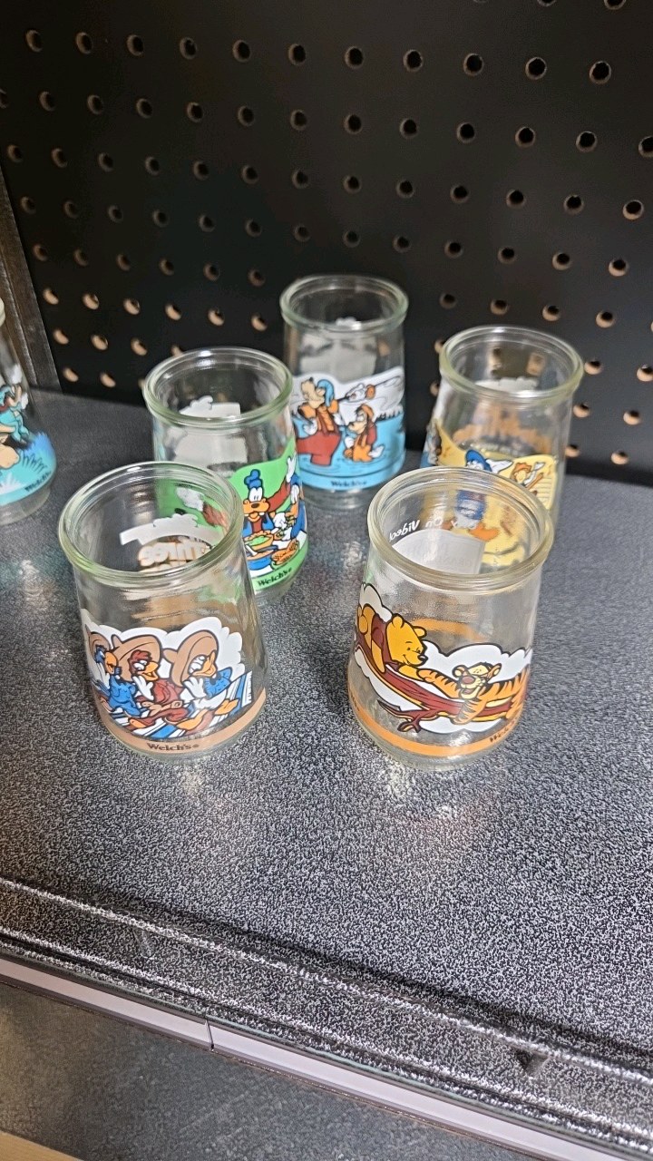 Set of 5 Disney Vintage Glasses
