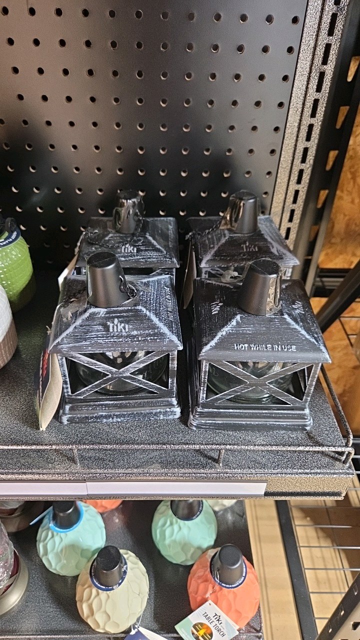 Set of 4 Tiki Petite Lantern Table Torches