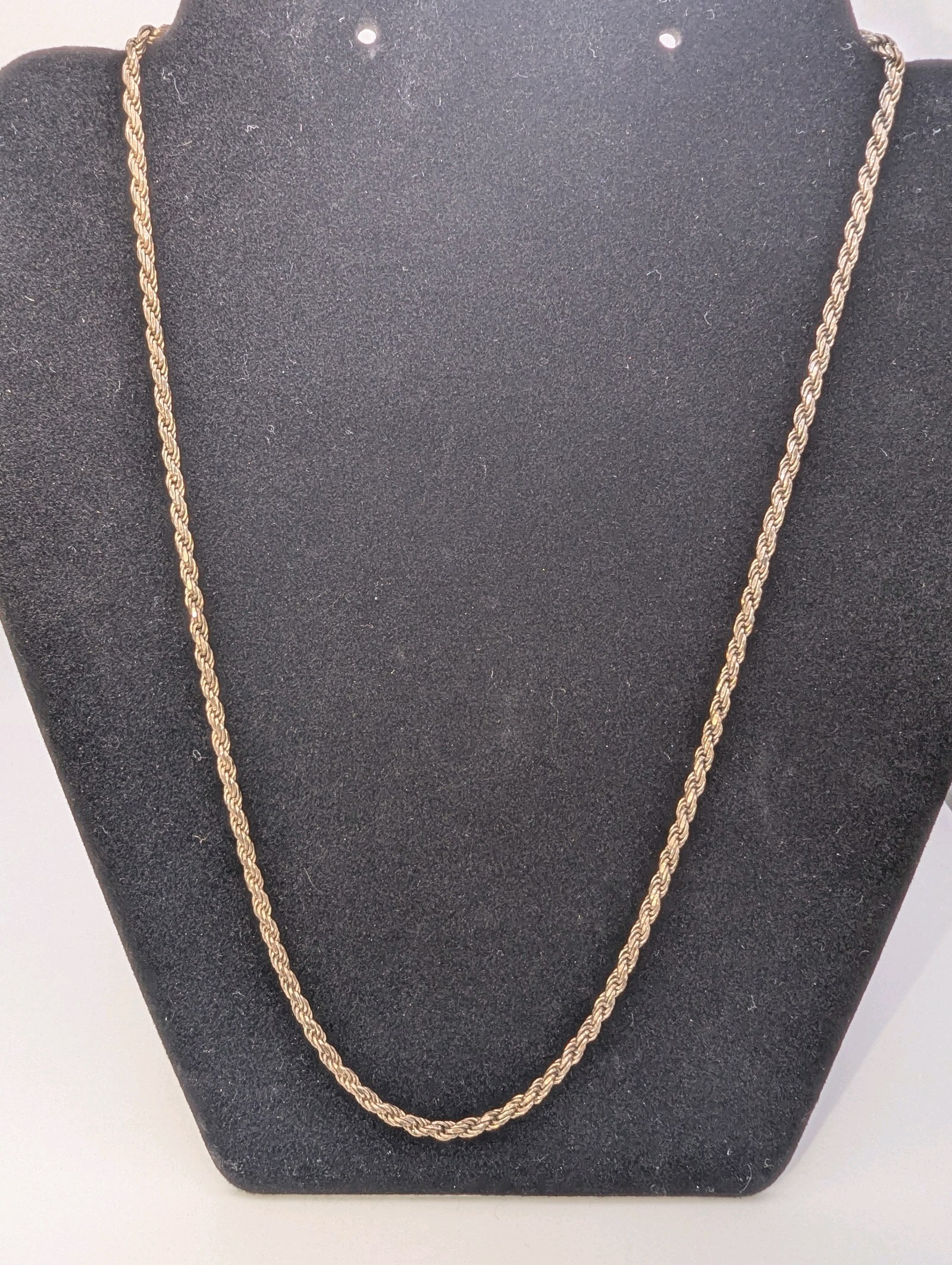 925 sterling silver rope chain, 20