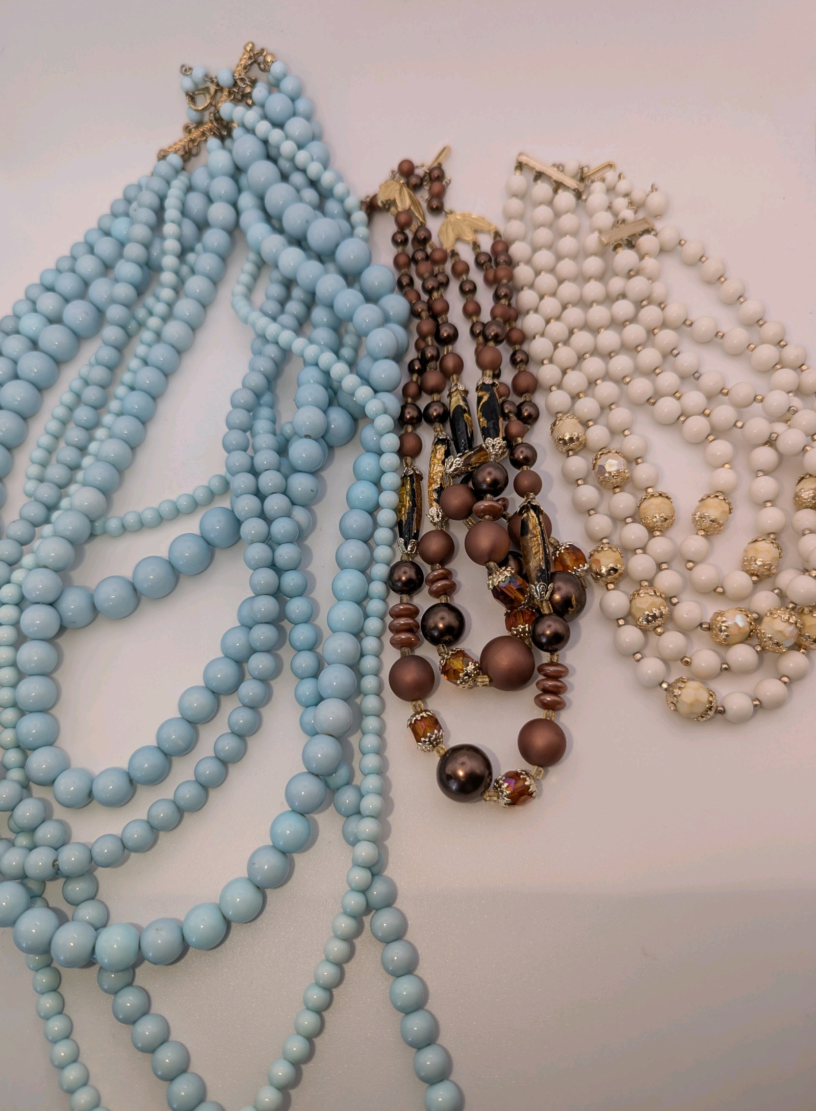Vintage Beaded Necklaces, set of 3