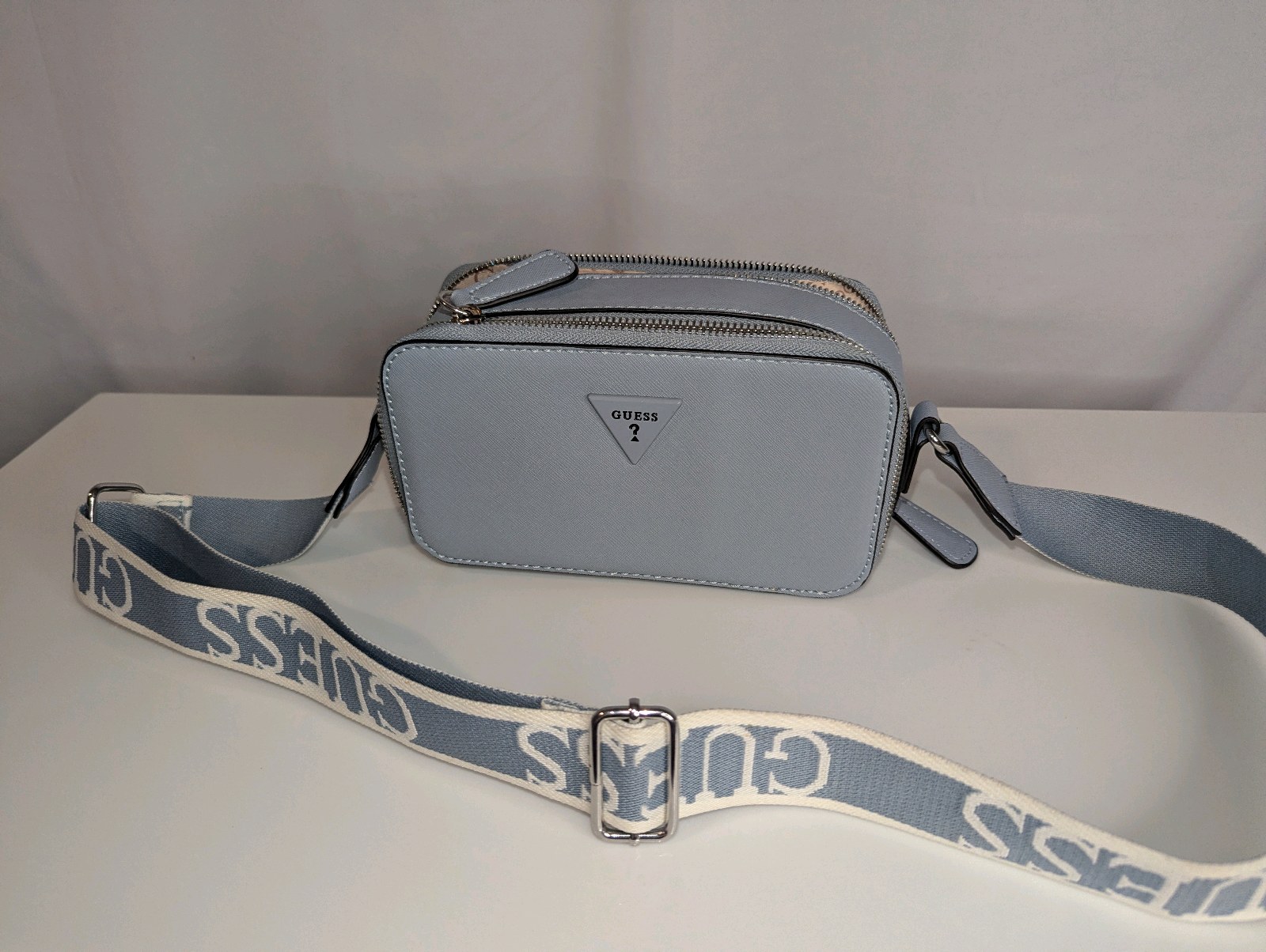 GUESS Charlestown Mini Crossbody bag, light blue