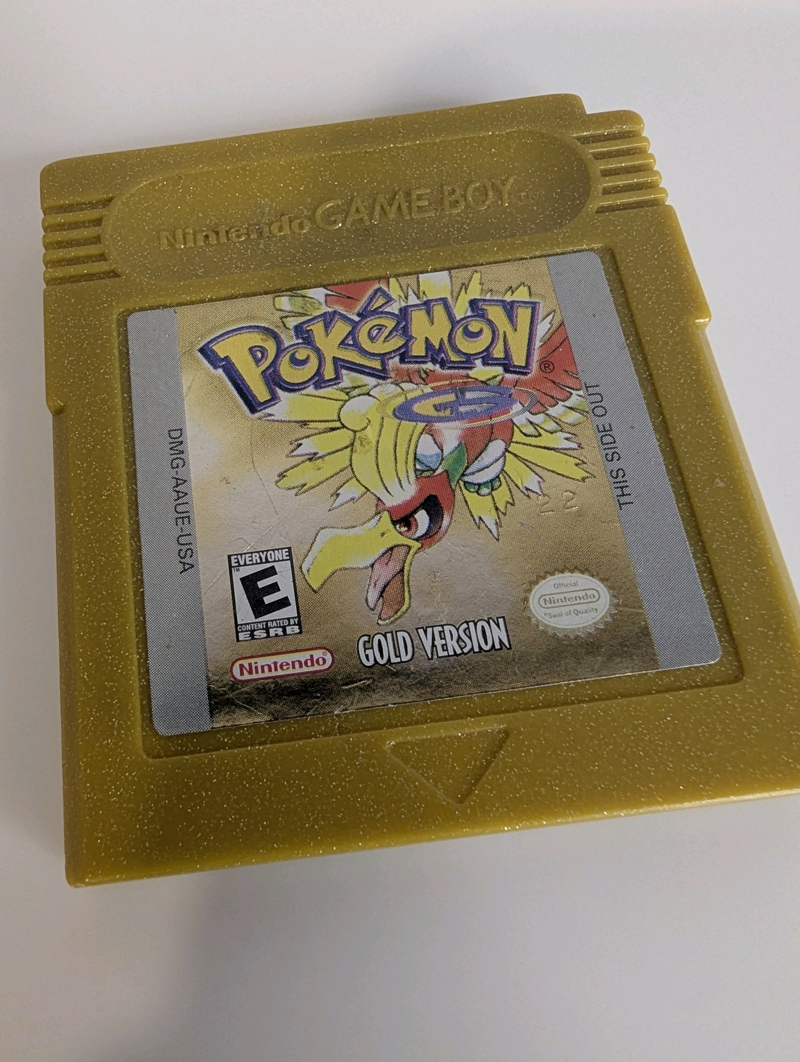 Pokmon Gold Version for the Nintendo Game Boy Color, stamped 22