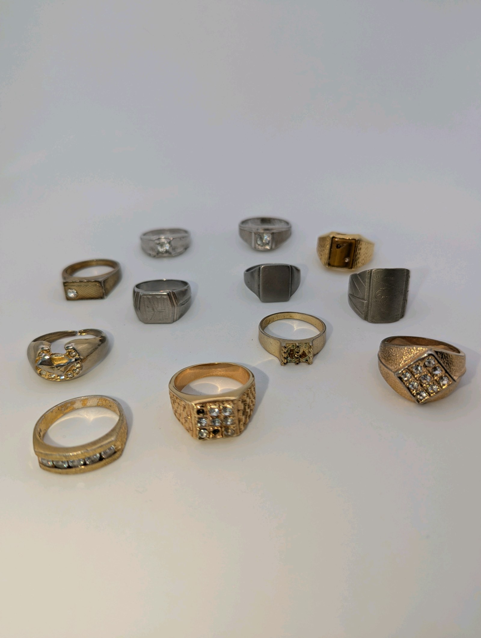 Mens Ring Lot, Various conditions and sizes