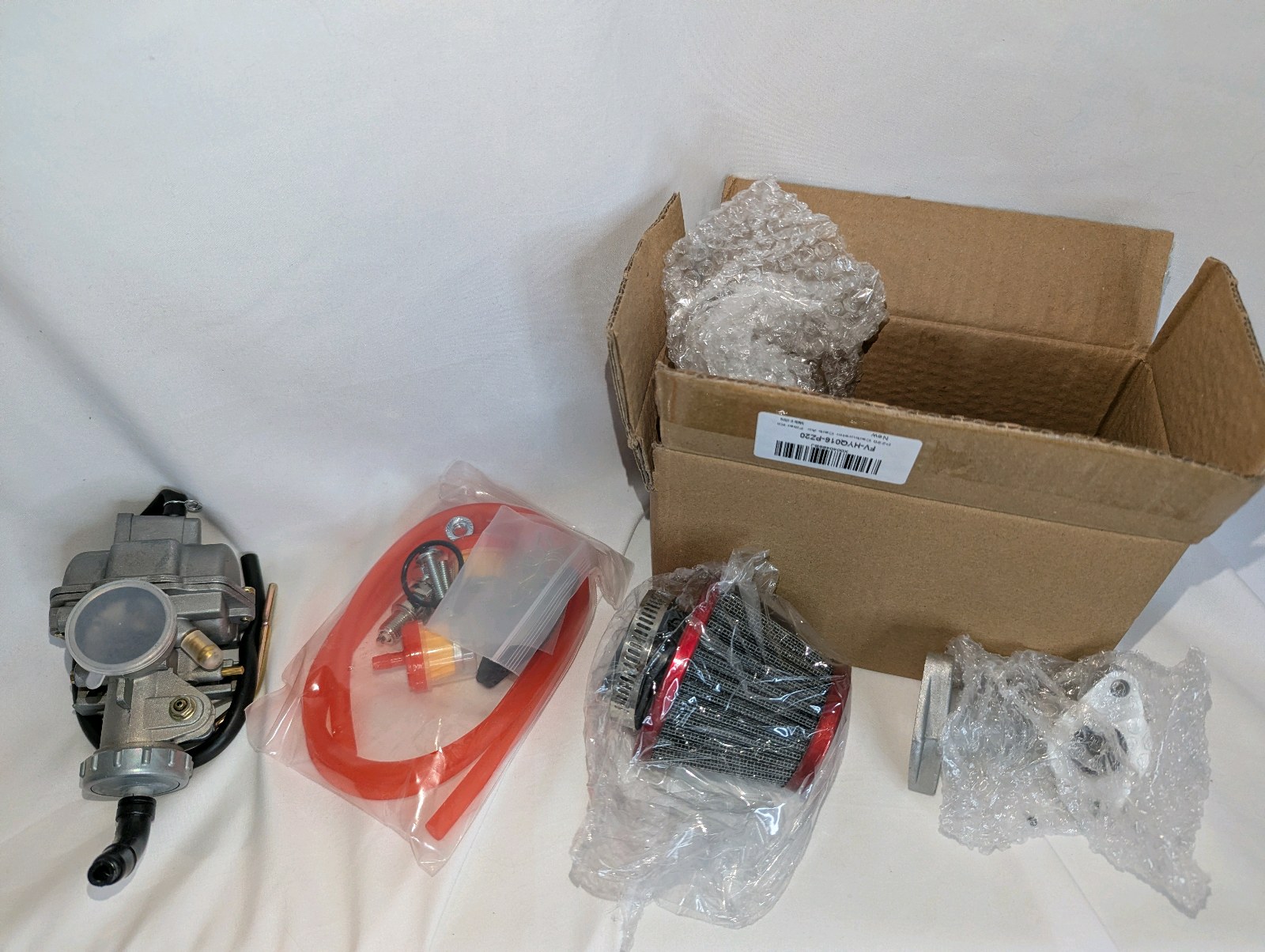 NIB, Open Box 2-stroke engine carburetor assembly kit for motorized bicycles or scooters