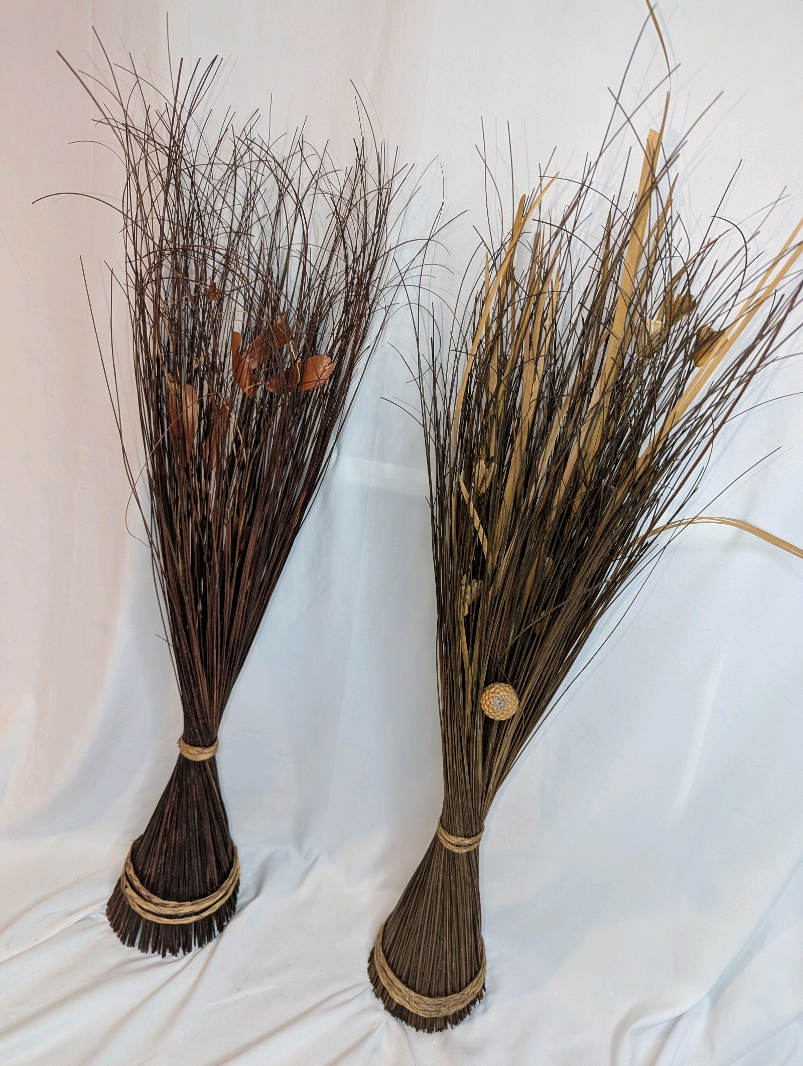 (2) natural willow bundles, home decor